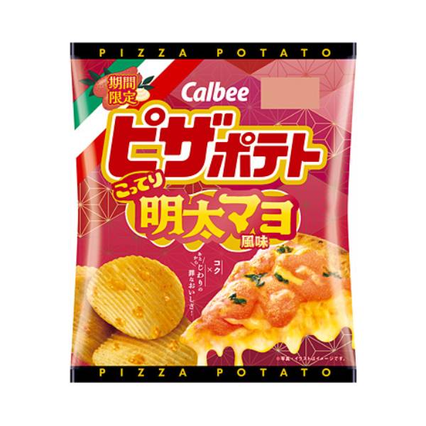 【日版】Calbee卡乐比 披萨土豆明太蛋黄酱风味57g 【2024期间限定】