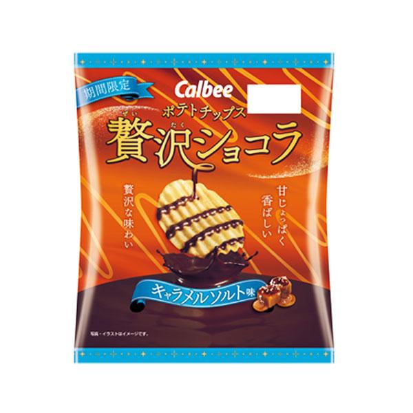 【日版】Calbee卡乐比 奢华巧克力焦糖盐味48g 【2024期间限定】