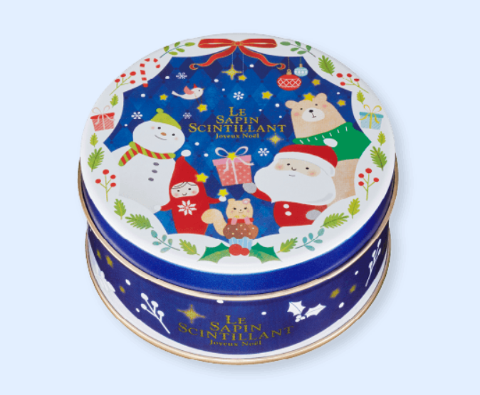 【日版】神户风月堂 2023圣诞限定 草莓味 6枚入 全家福