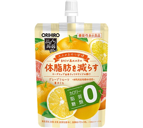 【日版】ORIHIRO欧力喜乐 蒟蒻果冻 0糖 葡萄柚味 130g