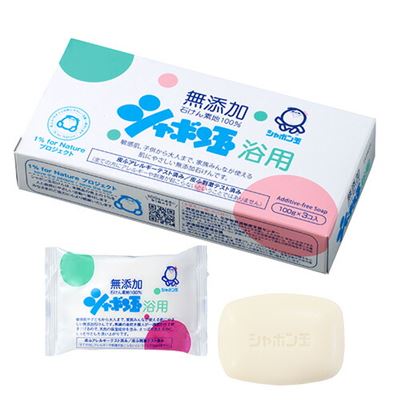 cosmebox 肥皂泡香皂 浴用 固体香皂 3个 盒装 无添加