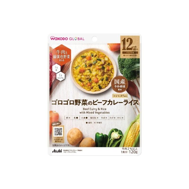 【日版】和光堂宝宝辅食咖喱牛肉饭配大块蔬菜