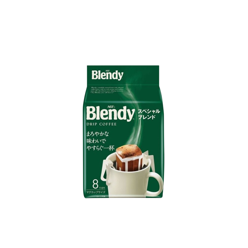 【日版】AGF Blendy 手冲挂耳式咖啡 经典原味 绿色 8包入 56g