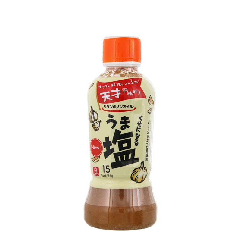 【日版】理研 沙拉汁 蒜香黑胡椒味 380ml