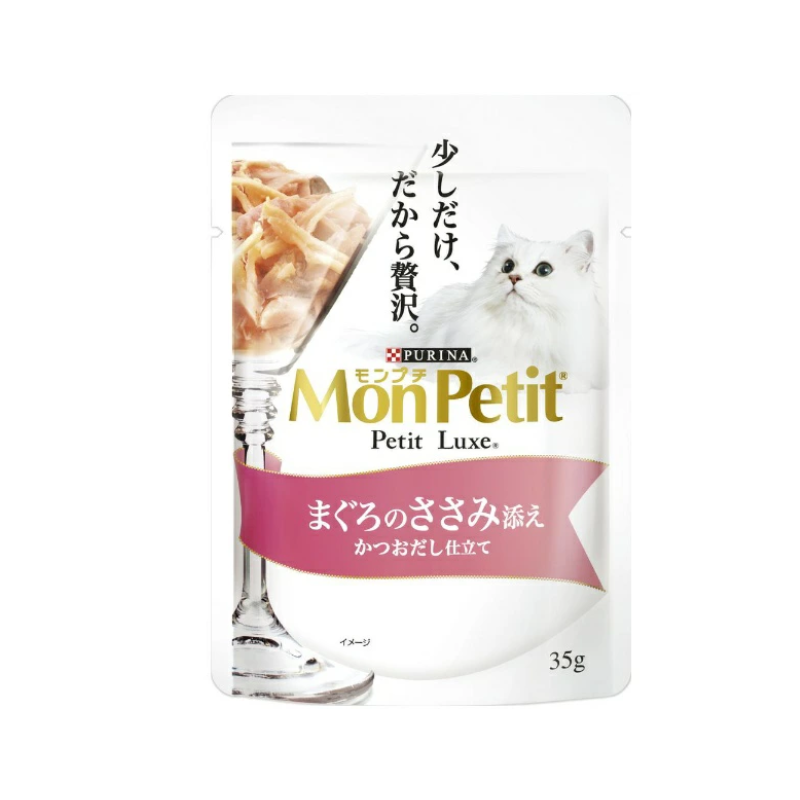 【日版】Monpetit 普瑞纳 LUXE猫咪奢侈零食包 金枪鱼&鸡胸肉味 35g