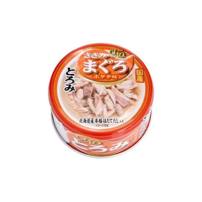 【日版】伊纳宝 猫咪浓汤零食罐头 鸡胸肉&金枪鱼&扇贝味 80g
