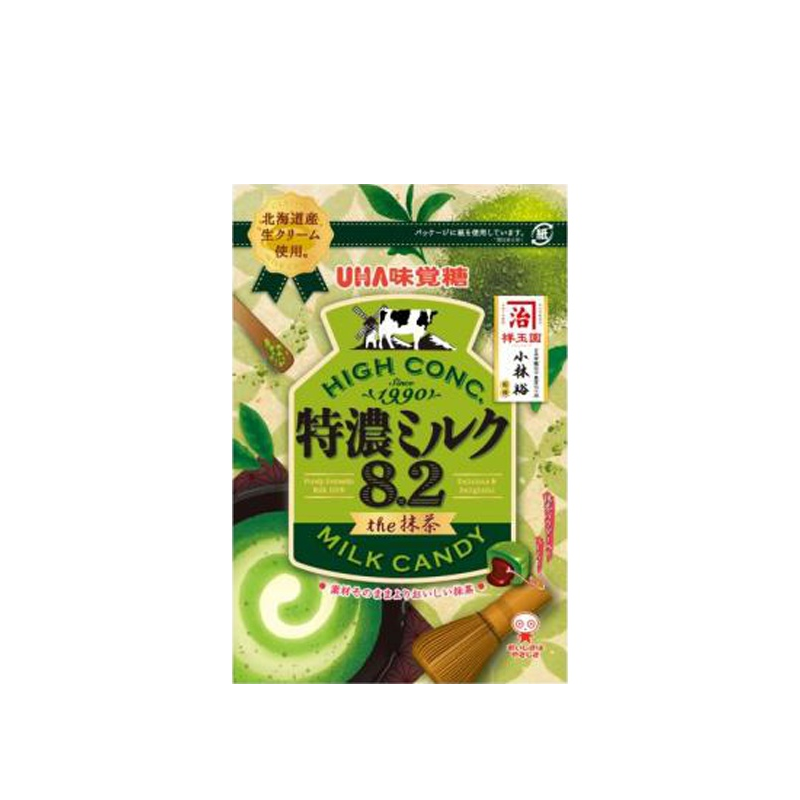 【日版】UHA 味觉糖特浓牛奶 8.2 抹茶 70g