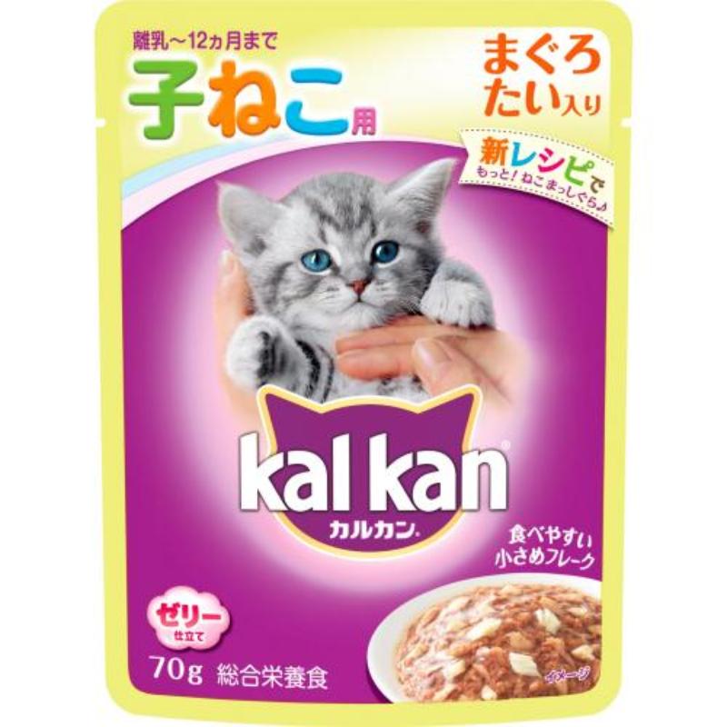 【日版】KAL KAN 卡康 猫咪补给食 幼猫用 金枪鱼鲷鱼味 70g