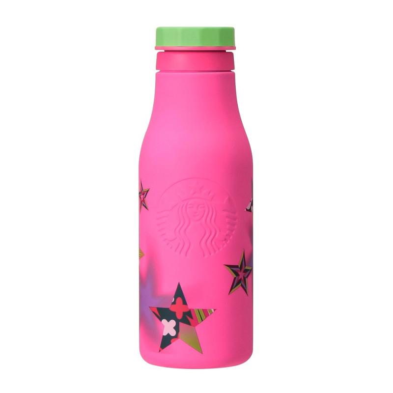 【限定】星巴克 2023年假日不锈钢星星标志粉色保温瓶 473ml