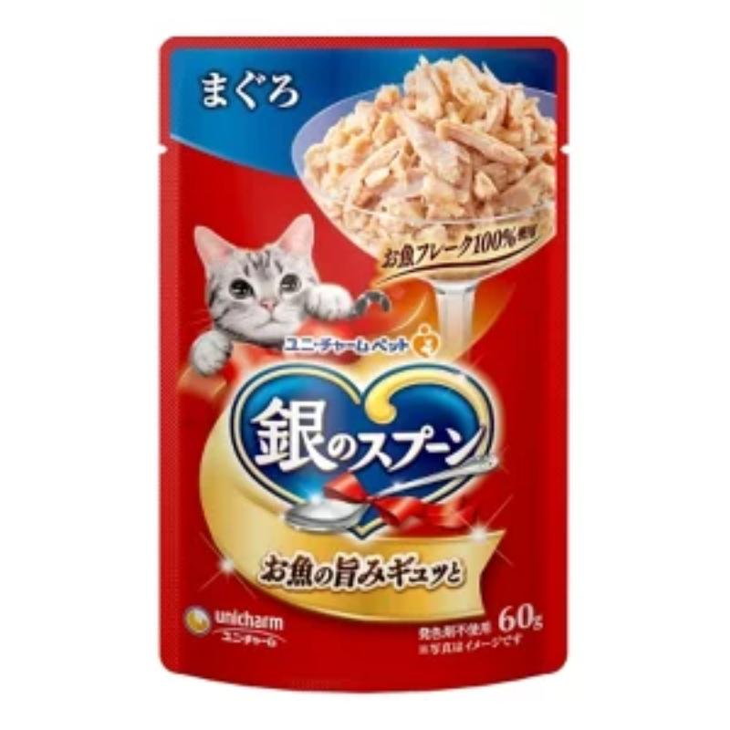 【日版】尤妮佳 银勺 猫咪营养食袋装 金枪鱼味 60g