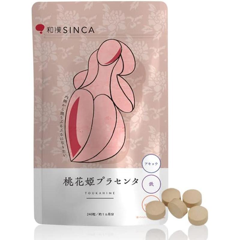 【日版】和汉SINCA 桃花姬胎盘素  高浓度胎盘 (约1个月用量)