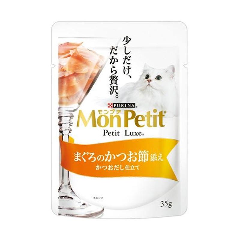 【日版】Monpetit 普瑞纳 LUXE猫咪奢侈零食包 金枪鱼鲣鱼味 35g
