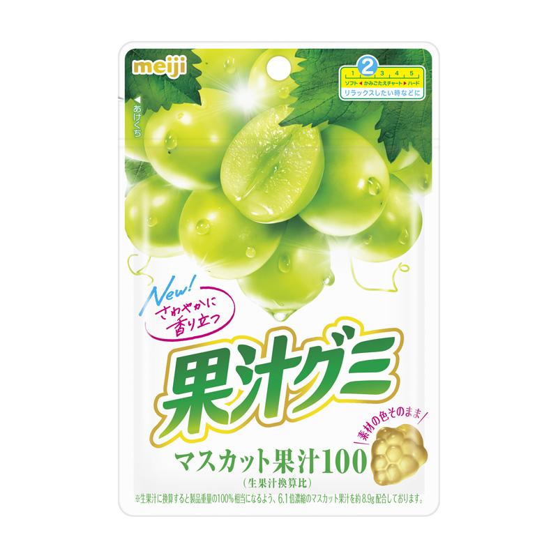 【日版】MEIJI明治 果汁软糖 青提味 新