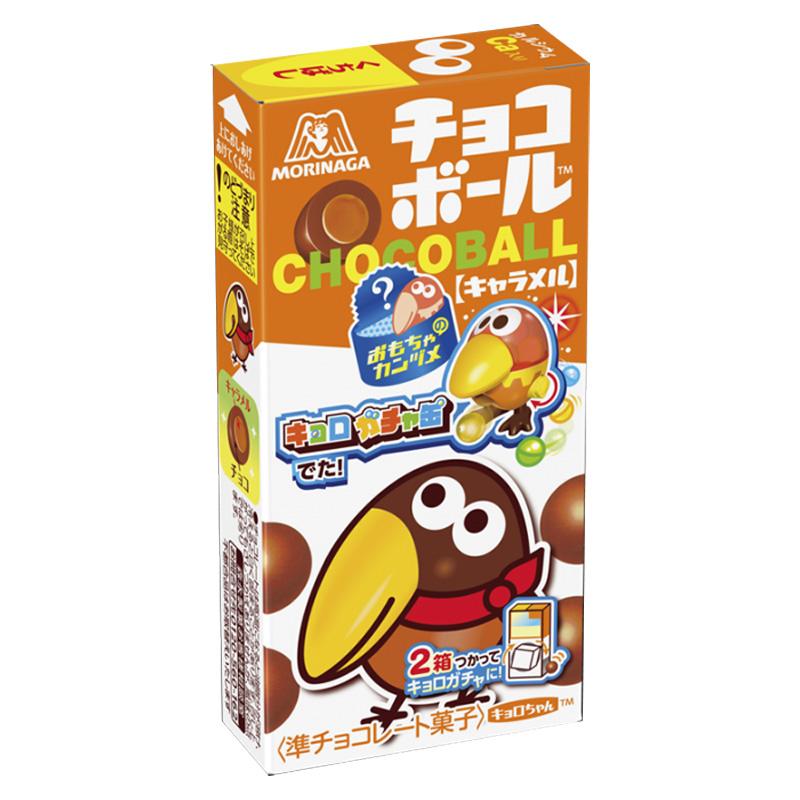 【日版】MORINAGA森永制果 焦糖味大嘴鸟巧克力威化豆28g 新
