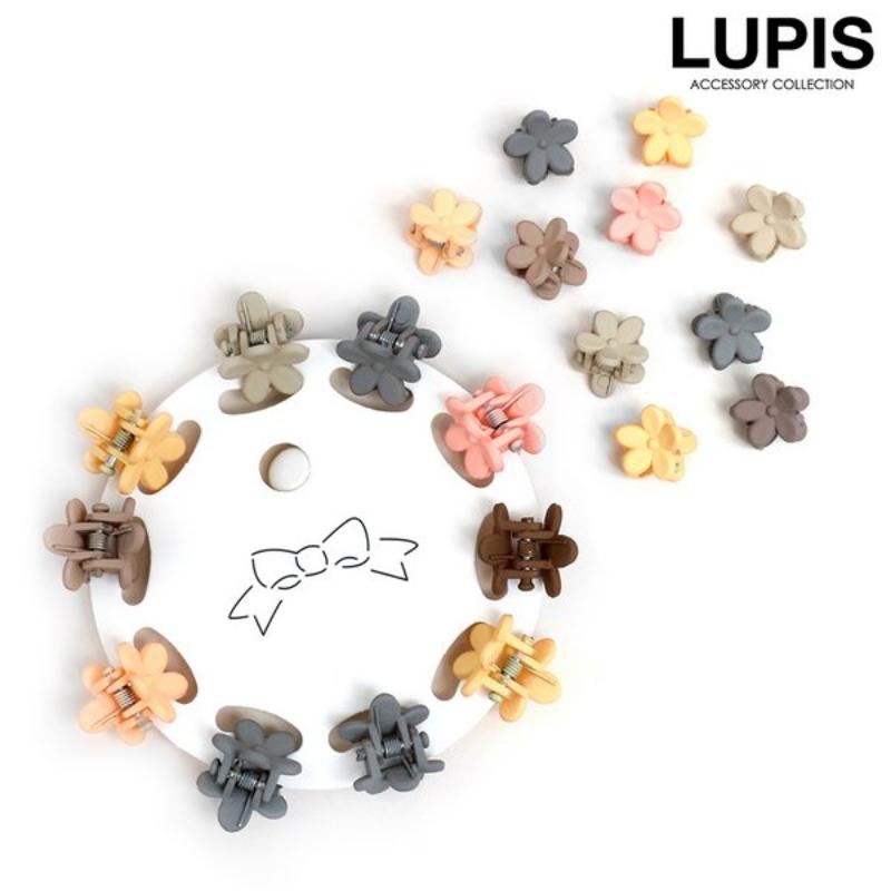 【LUPIS】别致彩色花朵迷你发夹套装 10个装 多色可选
