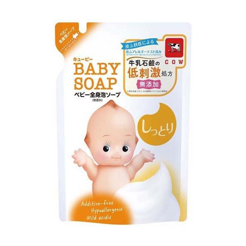 【日版】COW牛乳石碱 丘比保湿全身婴儿肥皂泡沫型补充装 350ml