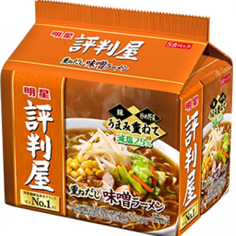 【日版】明星食品 评判屋 味增拉面 5袋入  泡面 方便面（散装出货）