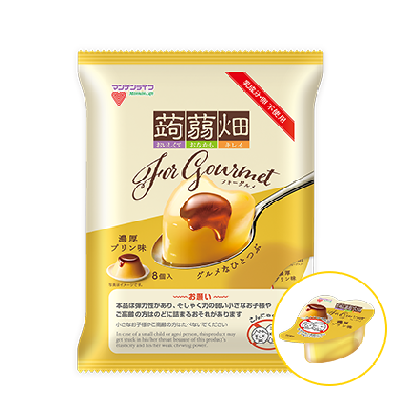 【日版】Mannanlife 季节限定 魔芋果冻 浓郁布丁/意大利栗子勃朗峰口味 25g*8个装 多口味可选