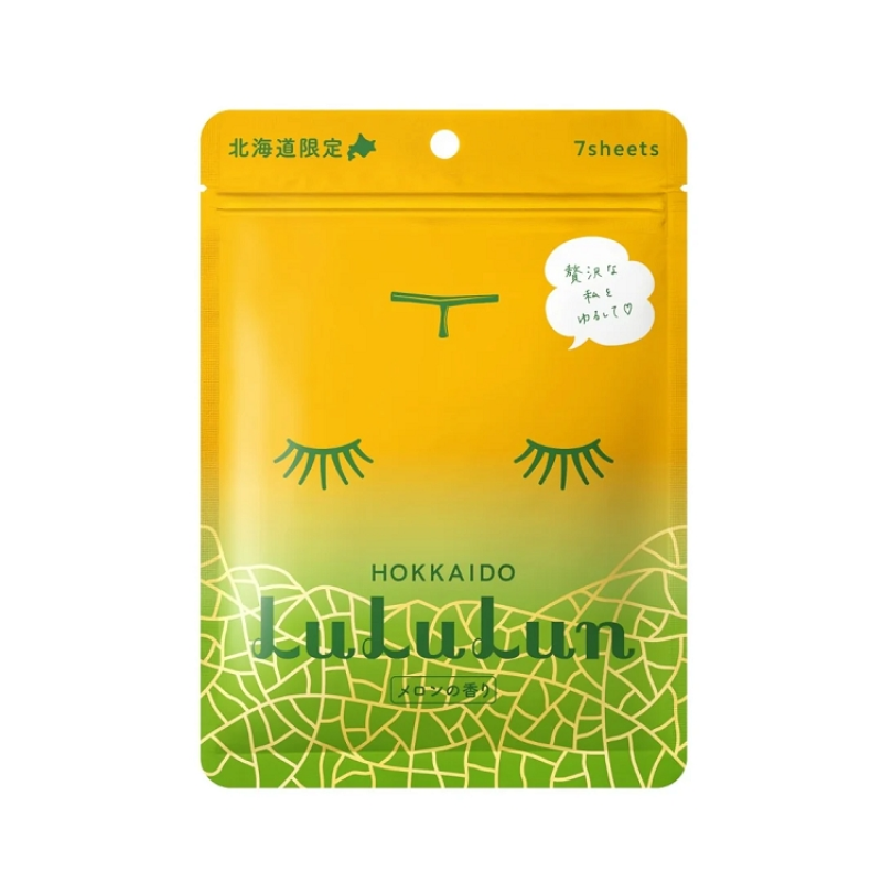 【日版】LULULUN 胶原蛋白保湿弹润提亮蜜瓜面膜 7片/袋