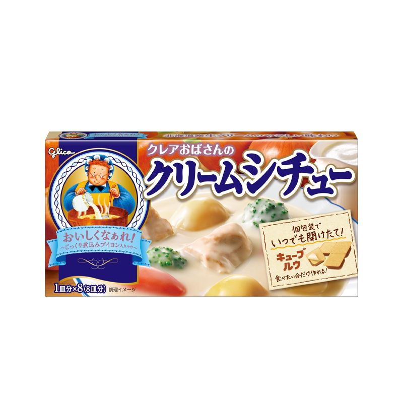 【日版】格力高 Glico 浓汤炖菜料 8枚装 玉米甜汤味