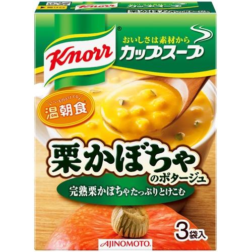 【日版】味之素 即食浓汤 栗子 南瓜汤 18.6g*3袋装