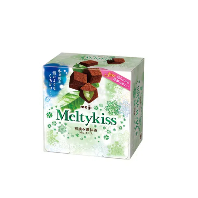 【日版】MEIJI明治 MeltyKiss雪吻巧克力 2024年冬季限定 超浓抹茶味 53g