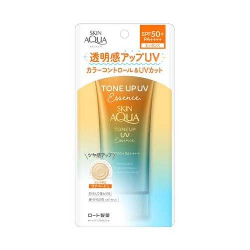 【日版】ROHTO乐敦 Skin Aqua提亮防晒精华Latte Beige SPF50+/PA++++ 80g