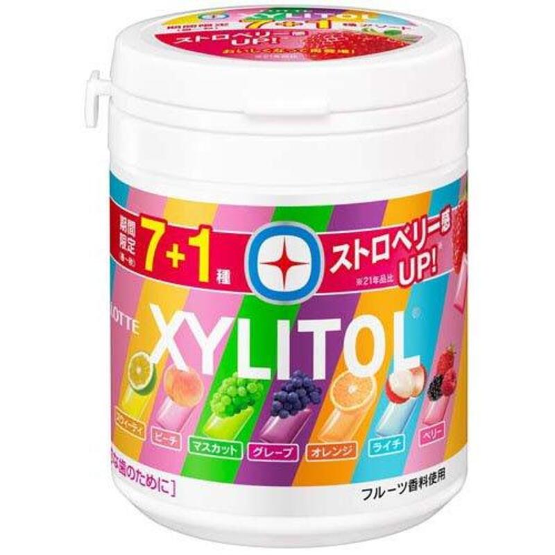【日版】日本 LOTTE 乐天 木糖醇口香糖 7+1种什锦水果味 133g
