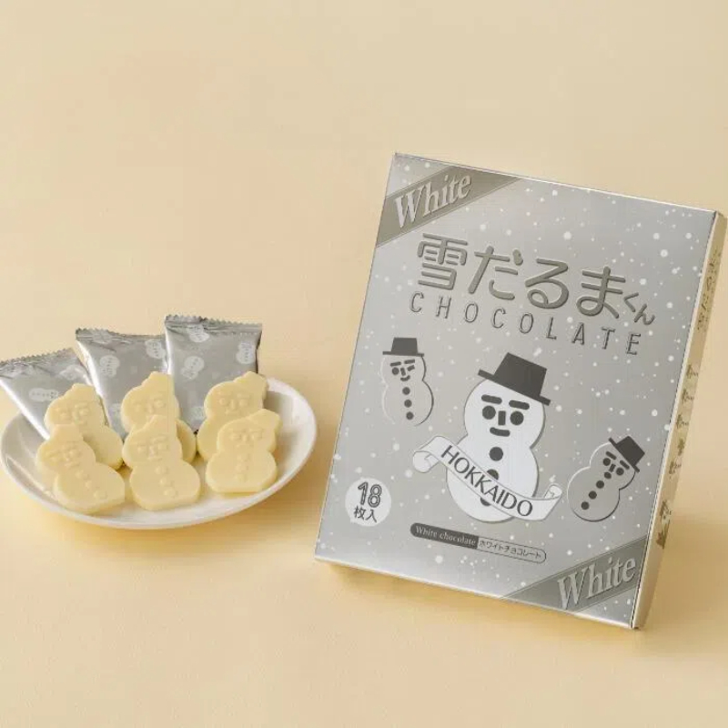 【日版】ISHIYA石屋制菓 雪人巧克力 白巧克力/牛奶巧克力 18枚