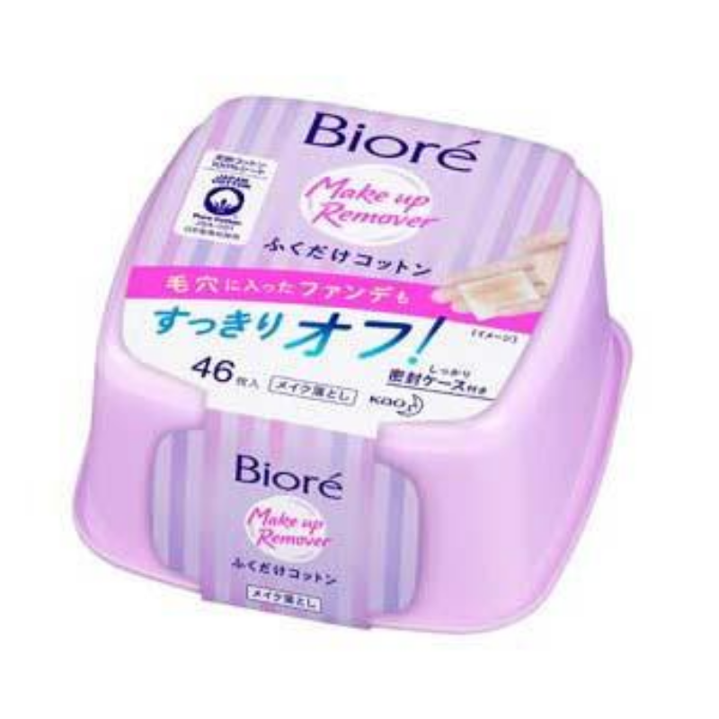 【日版】花王 Biore碧柔 棉质卸妆湿巾 46枚装
