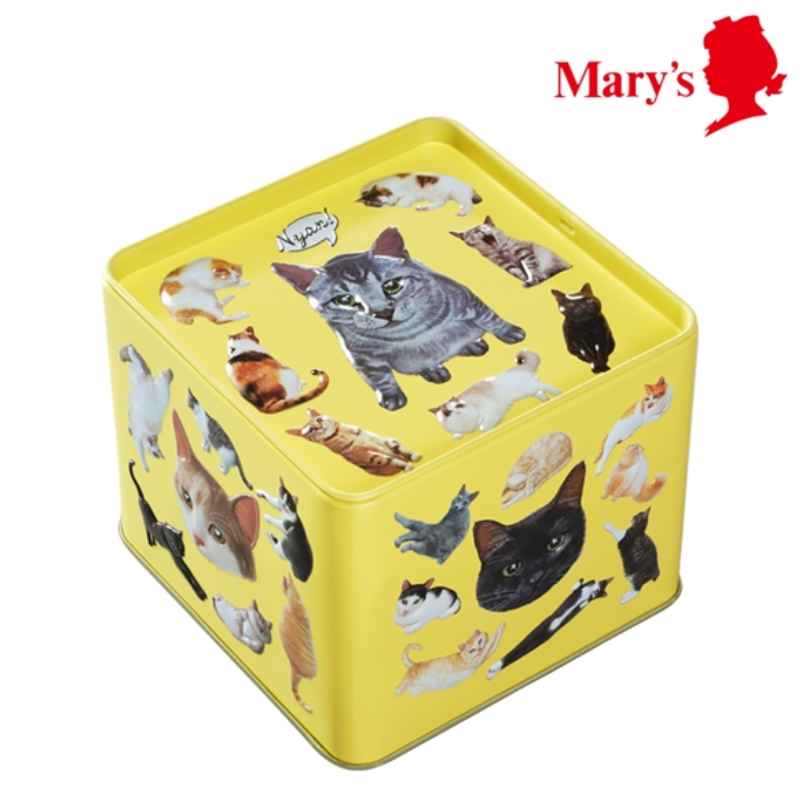 【日版】Mary's 情人节限定 Nekomyamire Myamire 猫咪什锦立体巧克力罐装 92g