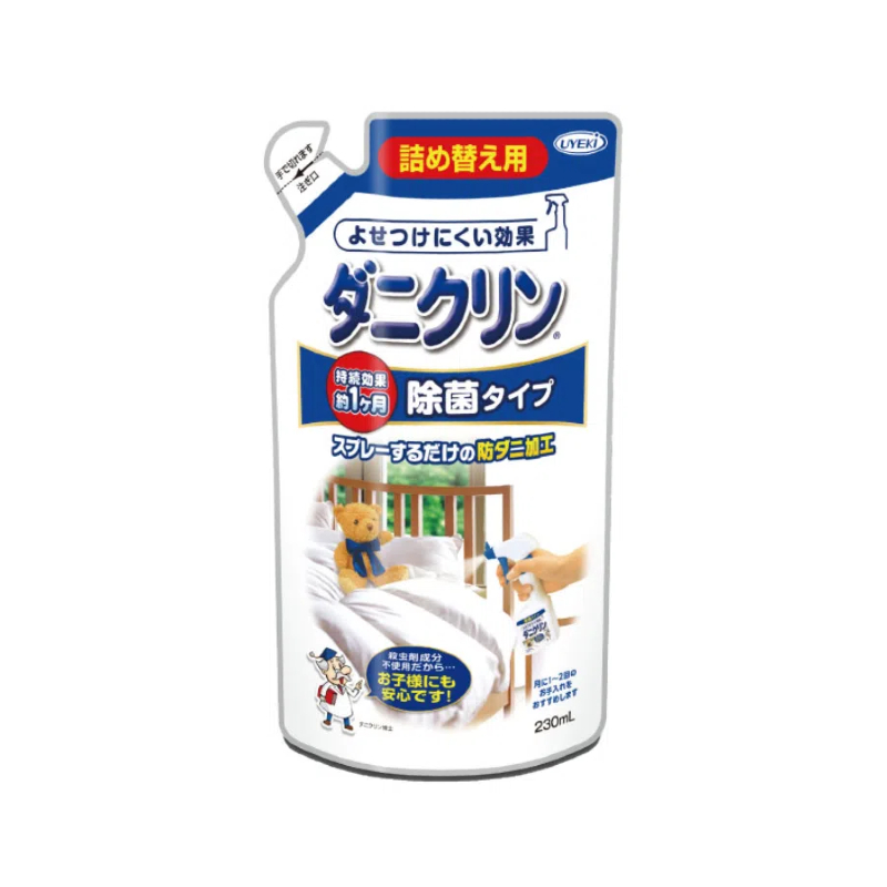 【日版】UYEKI威奇 专业除螨除菌清洁喷雾剂 补充包除菌型230ml