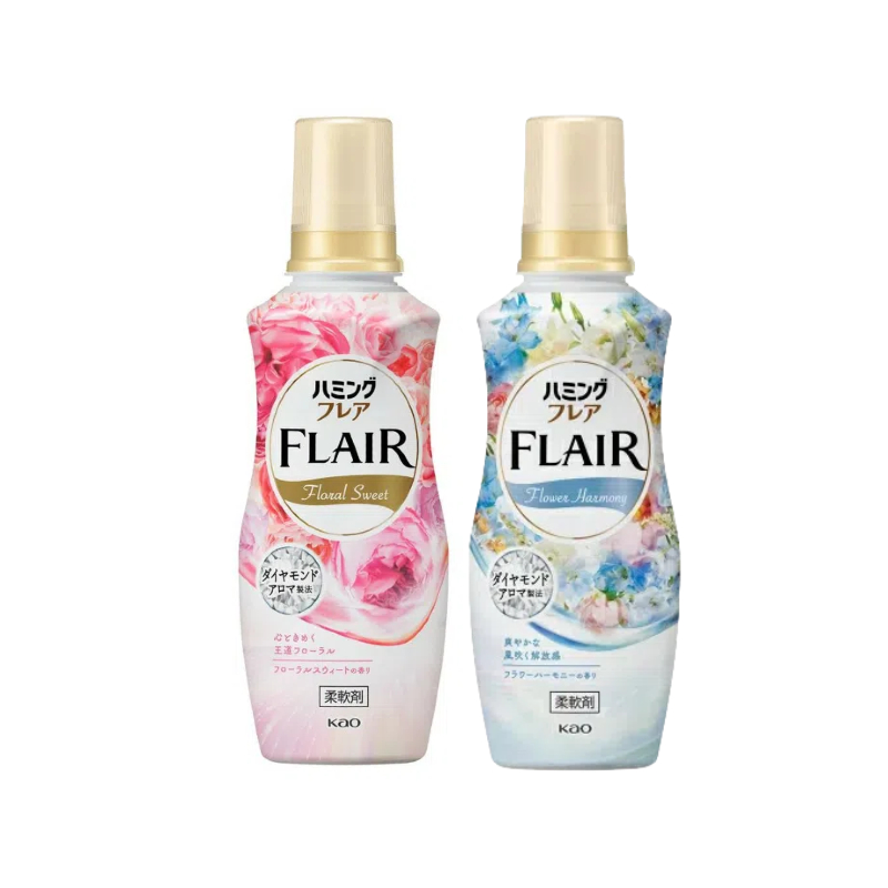 【日版】Kao花王 衣物柔顺剂护理持久香氛型防静电 520ml 铃兰香/ 玫瑰香