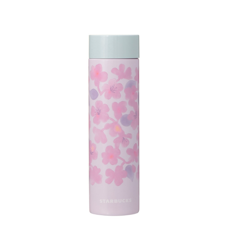 【限定】星巴克 2025年樱花限定 不锈钢保温水壶浅紫色 350ml