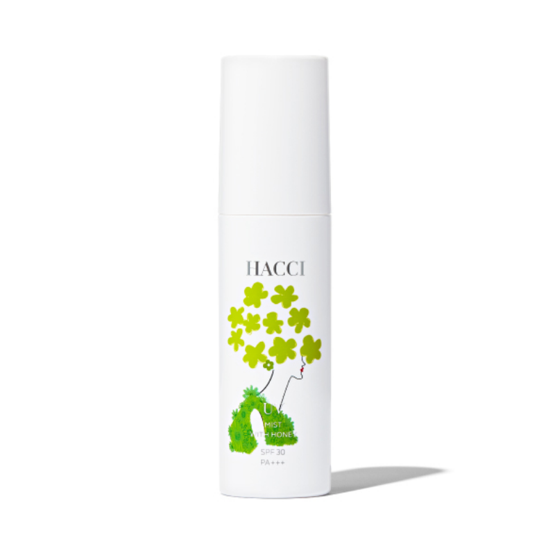 【日版】HACCI花琦 蜂蜜防晒喷雾C 80ml SPF30/PA+++ 温和清爽非化学抗菌美白抗衰老