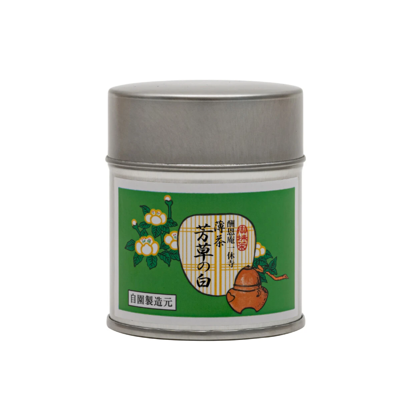【日版】okunishirokuhoen 奥西绿芳园 抹茶粉罐装淡茶 40g 芳草の白