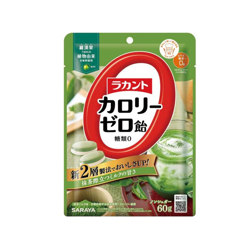 【日版】SARAYA 零卡路里糖果抹茶牛奶味 60g