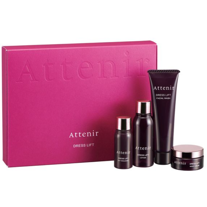 【日版】艾天然ATTENIR 紧致便携套盒 洁面30g+化妆水30ml+乳液15ml+面霜8g