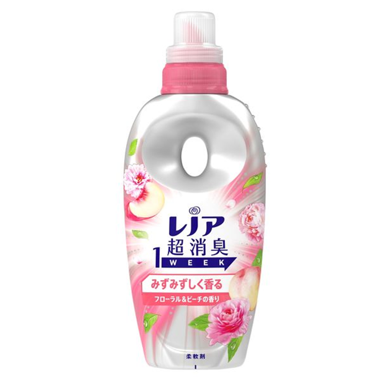 【日版】P&G宝洁 LENOR超除臭1week持久留香衣物柔顺剂 桃子花香型 530ml