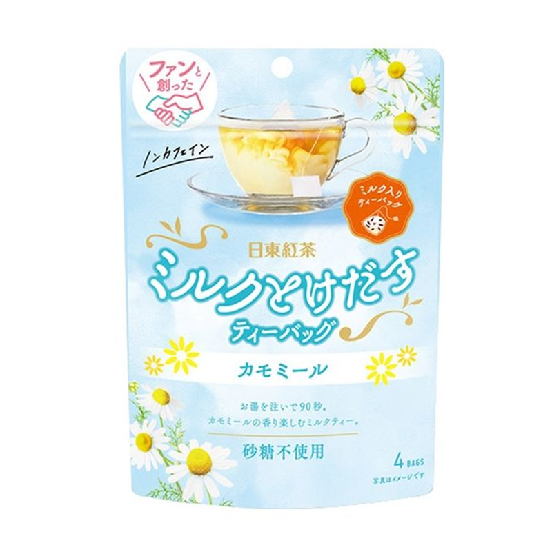 ※日东红茶 牛奶洋甘菊茶包 4袋入