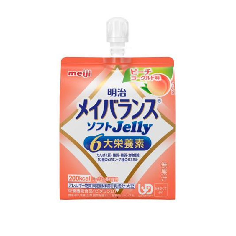※明治 能量补充吸吸果冻 桃子乳酸菌味 125ml