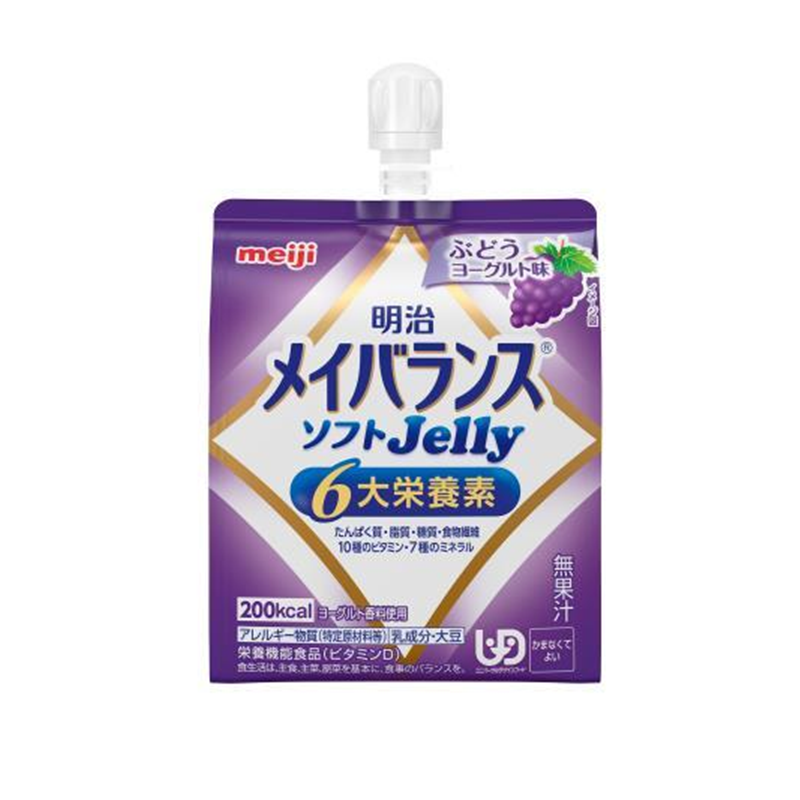 ※明治 能量补充吸吸果冻 葡萄乳酸菌味 125ml
