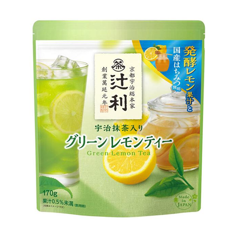 ※片冈物产 辻利宇治抹茶青柠檬茶 170g