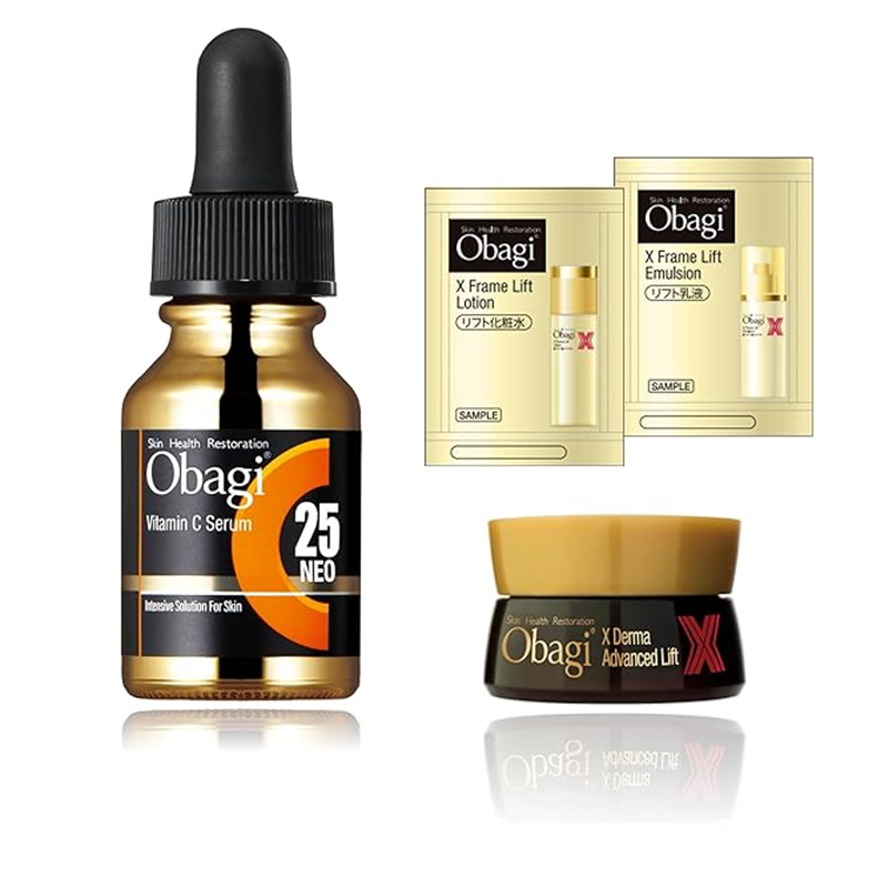 【日版】ROHTO乐敦 Obagi欧邦琪 C25 NEO 维他命C精华液特别套装 美容液12ml+化妆水2ml+乳液2g+面霜6g