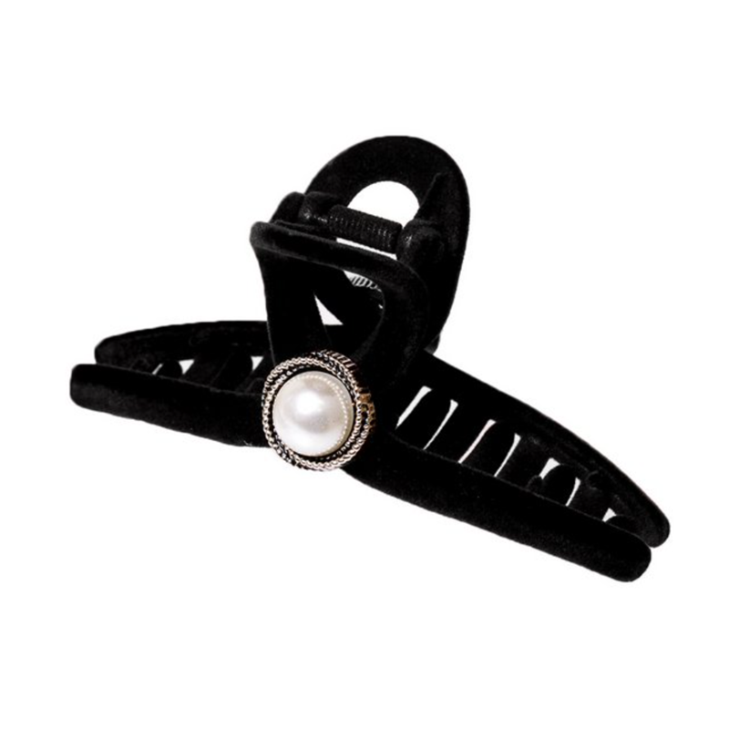 【饰品】LUPIS 天鹅绒发夹 黑色 v2090