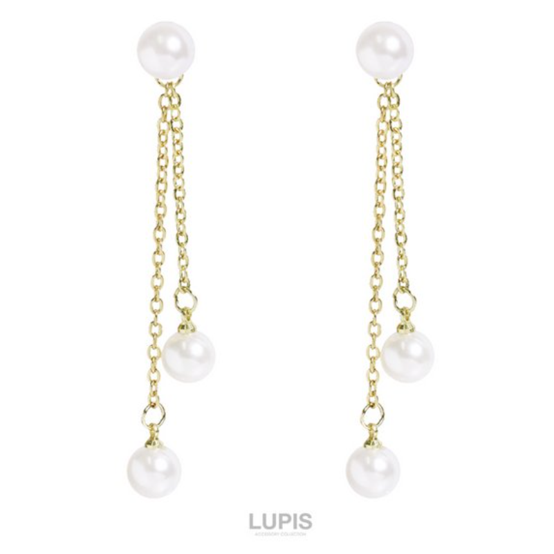 【饰品】LUPIS 优雅珍珠背扣耳环 v1925