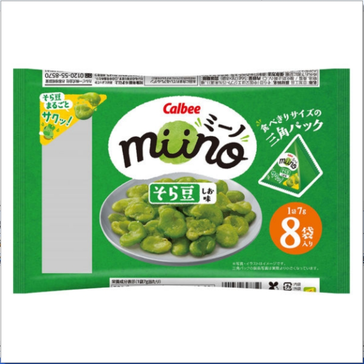 ※Calbee miino 蚕豆盐味三角包 56g