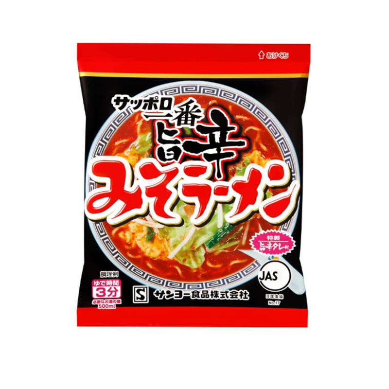 三洋食品 札幌一番 味噌拉面 美味辣 赏味期240天