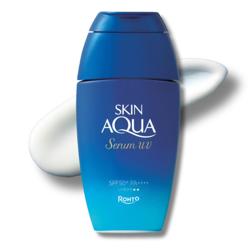 【日版】乐敦 skin aqua 透明质酸精华 UV防晒啫喱 SPF50+/PA++++ 70g 无酒精透明质酸水感保湿清爽防水