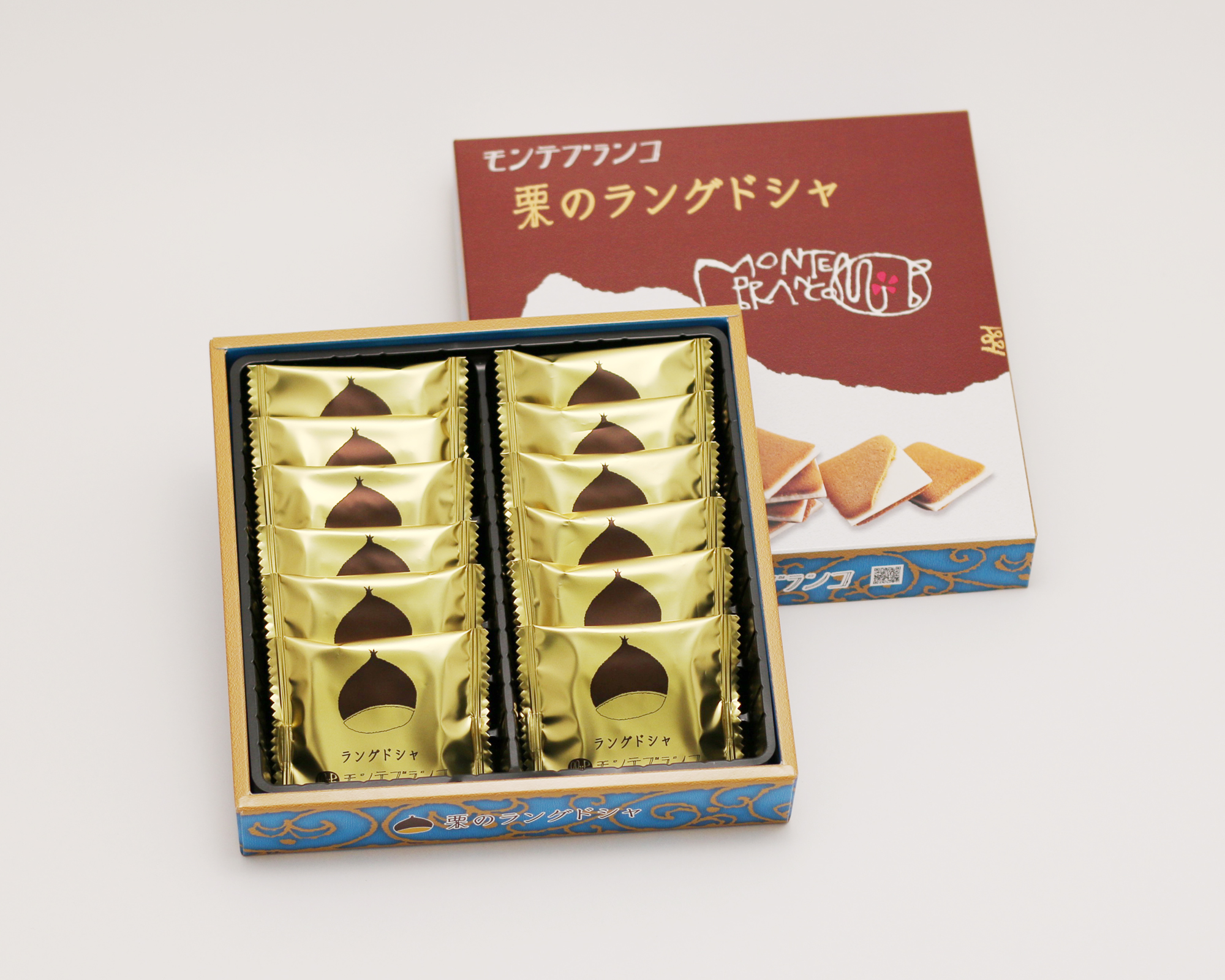 预售※蒙特布朗科 栗子猫舌饼干|蒙布朗风味夹心曲奇12枚